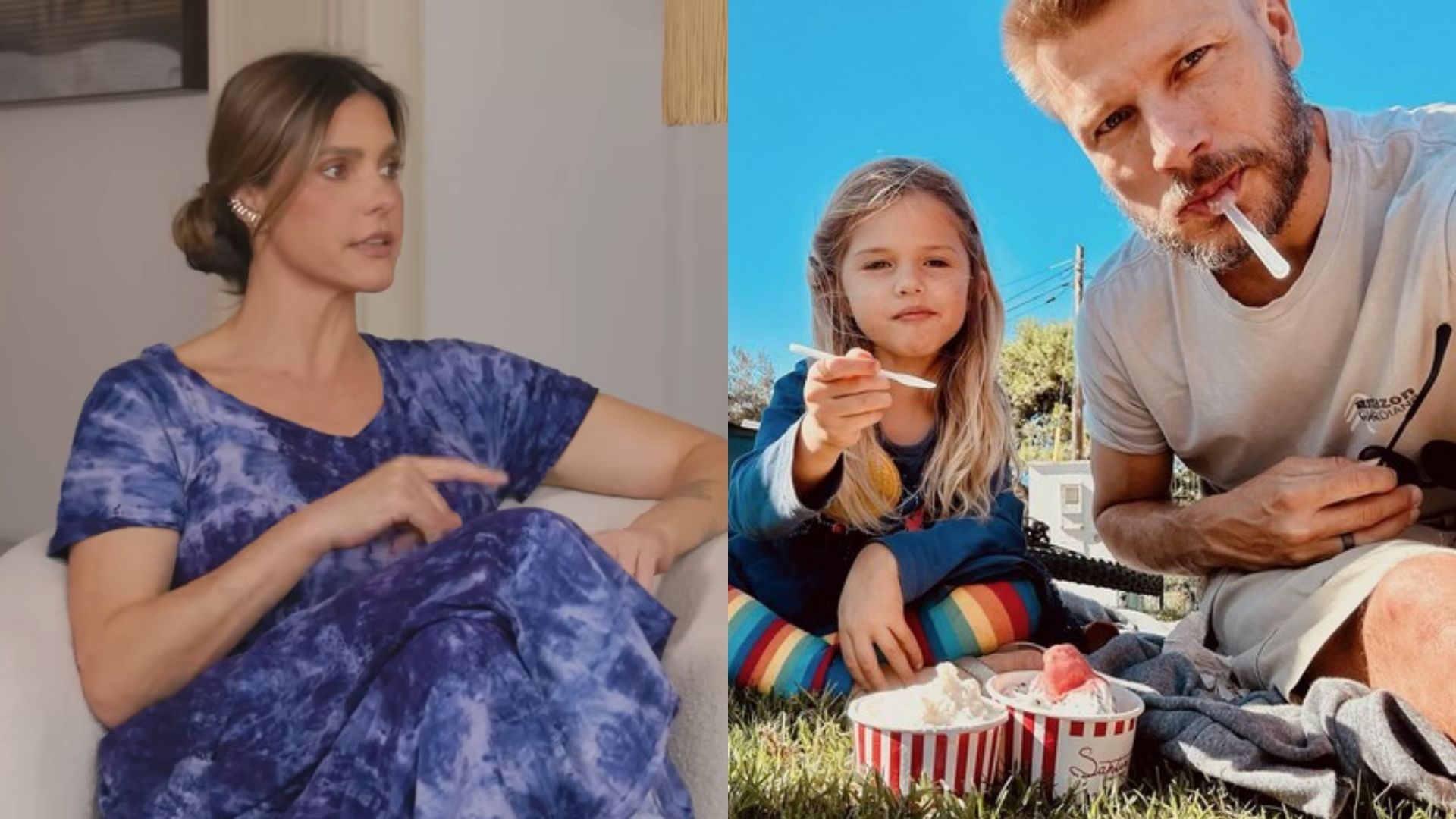 Fernanda Lima conta que Rodrigo Hilbert chorou ao saber de situação delicada da filha com colega; assista Fernanda Lima relata que Rodrigo Hilbert chorou ao saber de situação delicada da filha com colega; assista (Foto: Reprodução/ YouTube; Instagram)