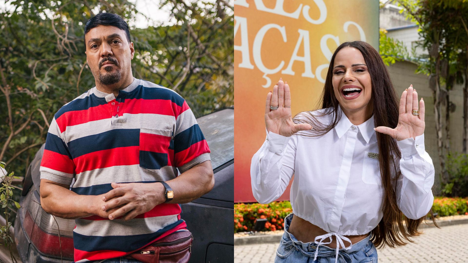 Três Graças: Saiba quando e como será o encontro de Belo e Viviane Araújo na trama Três Graças: Belo sai da novela antes da entrada de Viviane Araújo; saiba motivo (Foto: Globo/ Fabiano Battaglin; Fabio Rocha)