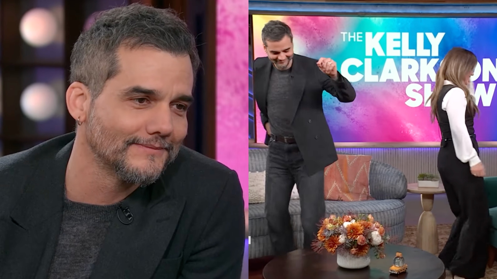 Wagner Moura ensina Kelly Clarkson a dançar samba em programa de TV dos EUA, e diverte com nome inusitado de sua banda; assista Wagner Moura ensina Kelly Clarkson a dançar samba em programa de TV dos EUA, e diverte com nome inusitado de sua banda; assista