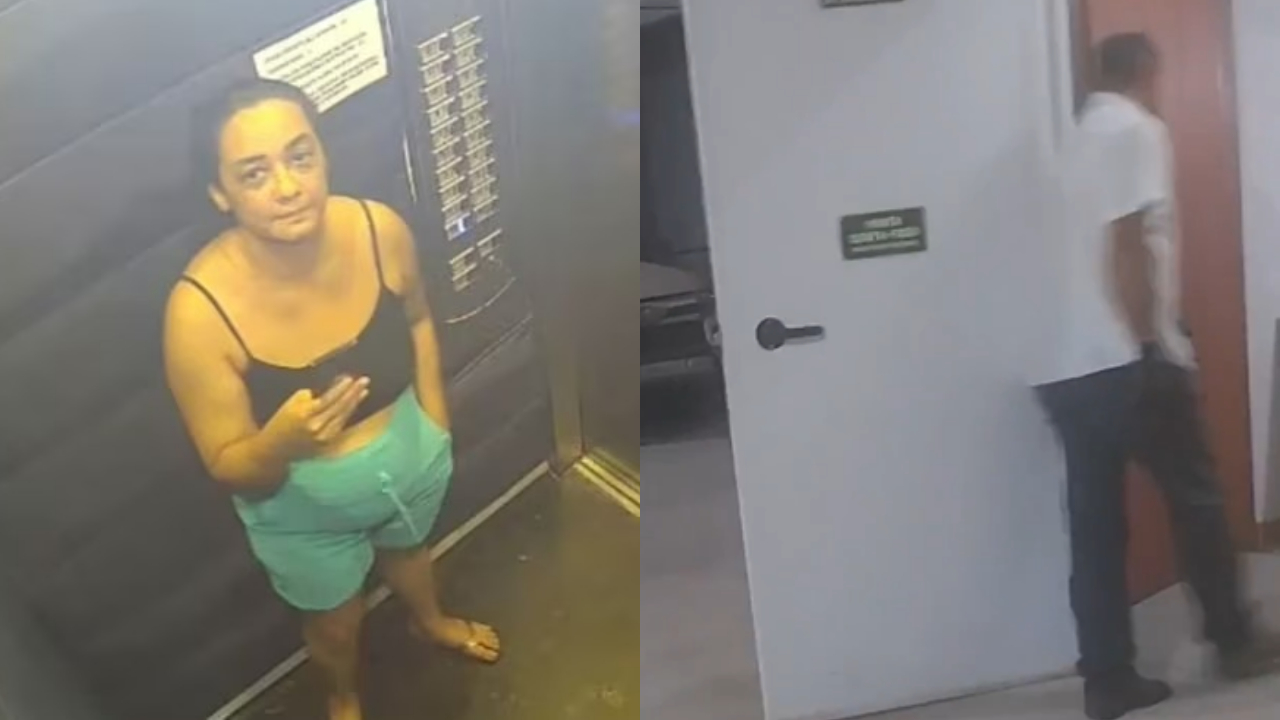 Vídeo gravado por corretora mostra momento em que ela é atacada por síndico em subsolo de prédio, em GO