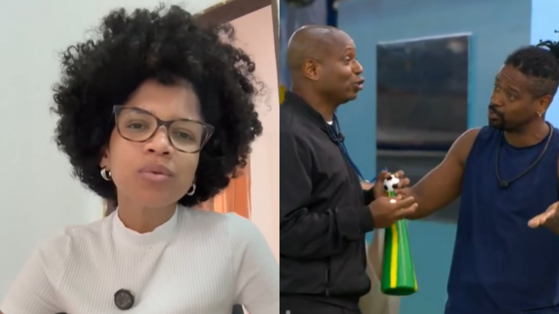 BBB 26: Esposa de Leandro dá melhor resposta após Edilson Capetinha chamá-lo de analfabeto; assista