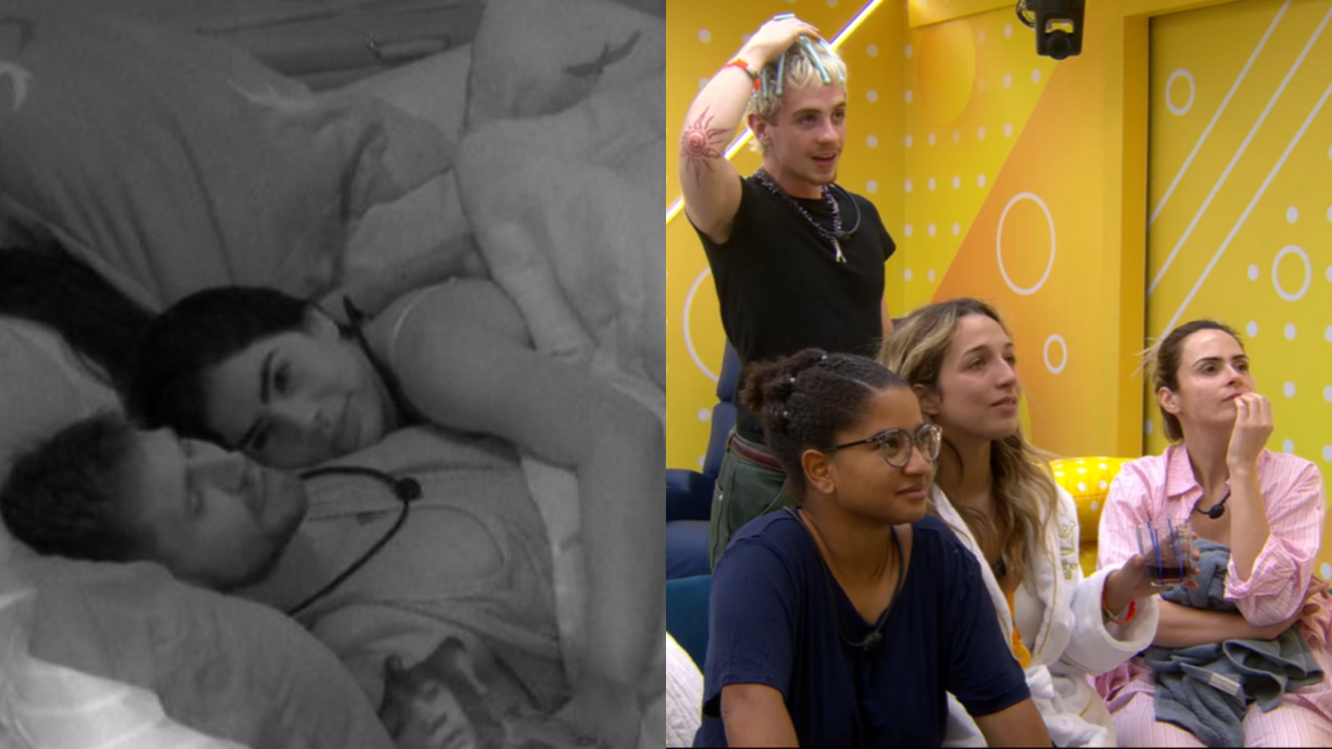 BBB 26: Jonas e Marciele dormem de conchinha e são flagrados por Juliano, que viraliza com reação; assista