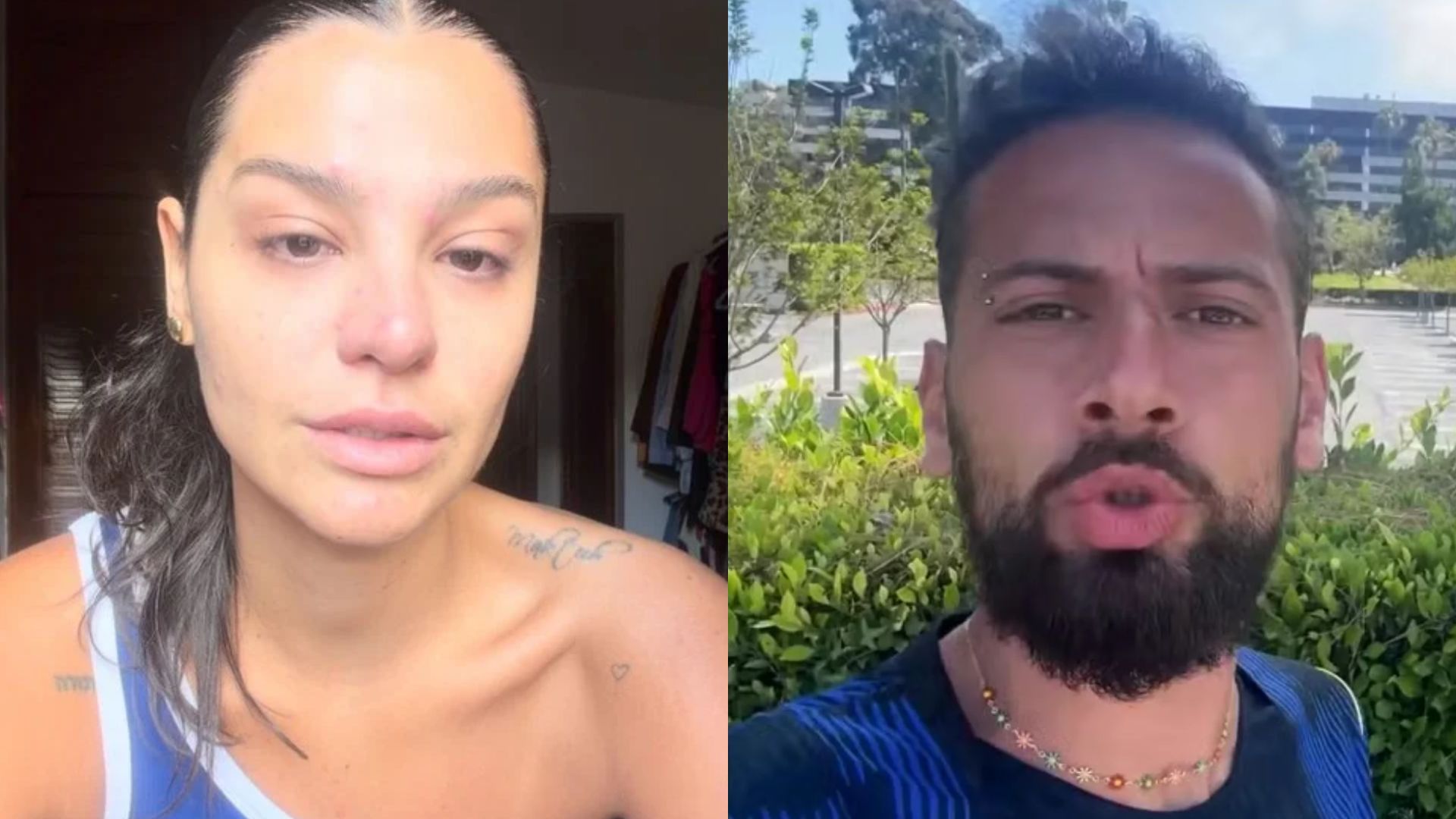 Ex-namorada de Cartolouco faz forte desabafo após denunciar o influenciador por agressão: “Tinha muito medo de morrer”; assista