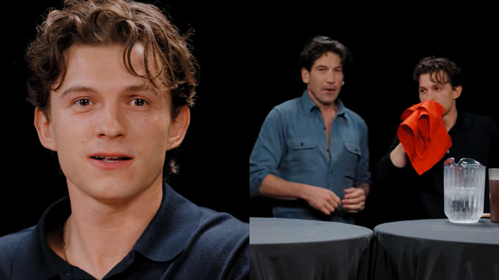 Tom Holland vomita em programa após comer frango superpicante, e tem a melhor reação; assista