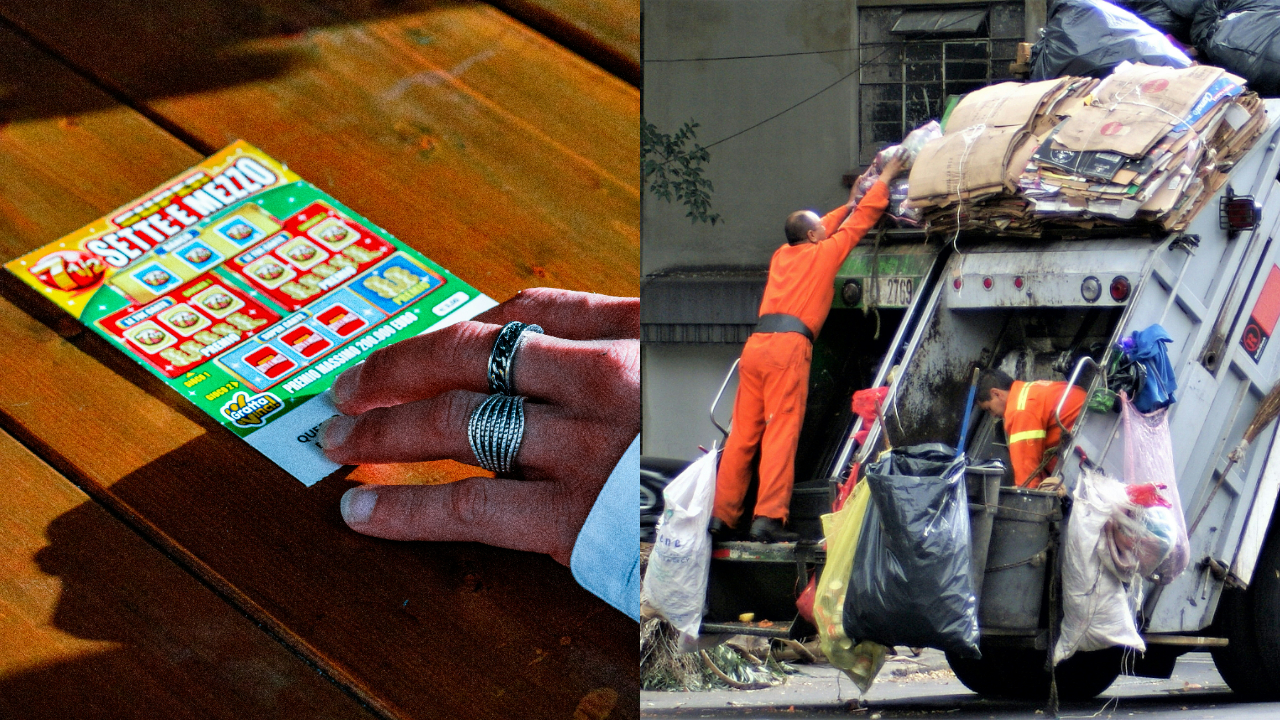 Coletores de lixo ajudam italiana a recuperar bilhete premiado de € 1 milhão após ele ser jogado fora
