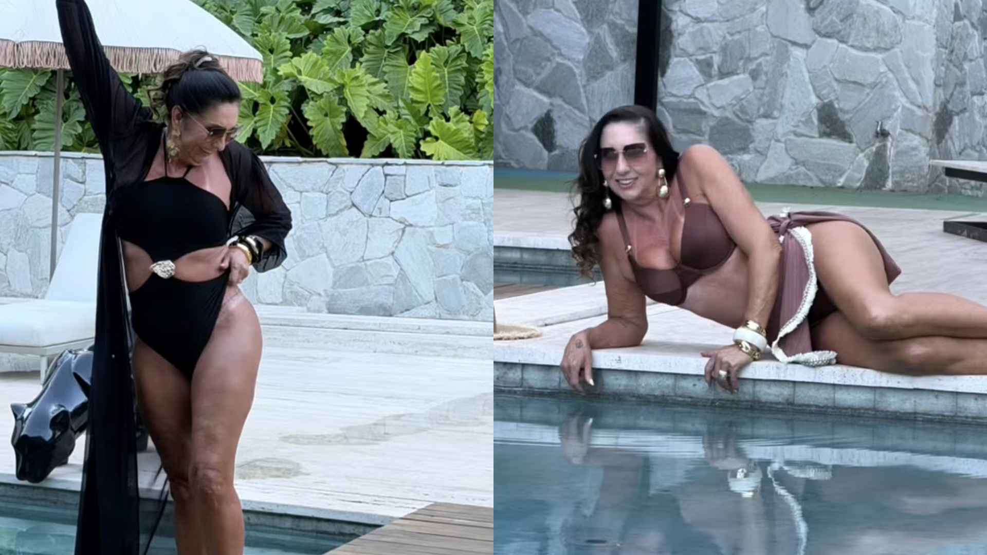 Margareth Serrão, mãe de Virginia, mostra tatuagem ousada ao posar de biquíni durante viagem à Bahia; veja fotos