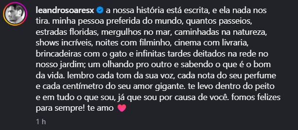 Leandro Soares, namorado de Lua Blanco.